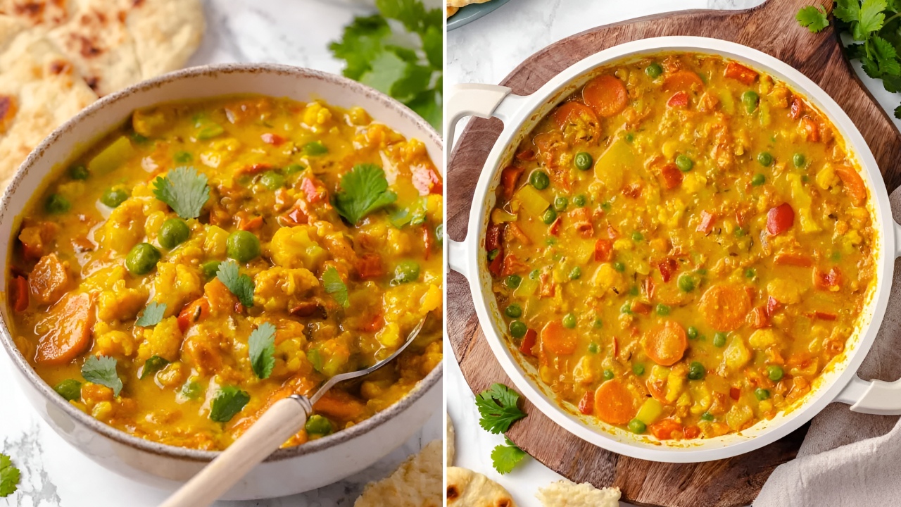 How to Make Creamy Vegetable Korma Without Onion Easy 7-Step Recipe